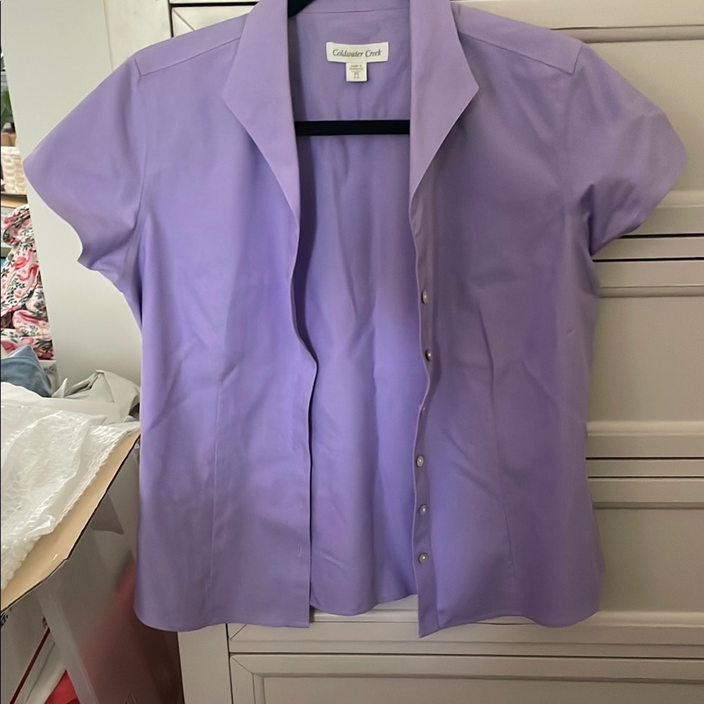 Coldwater Creek Women's Purple Top